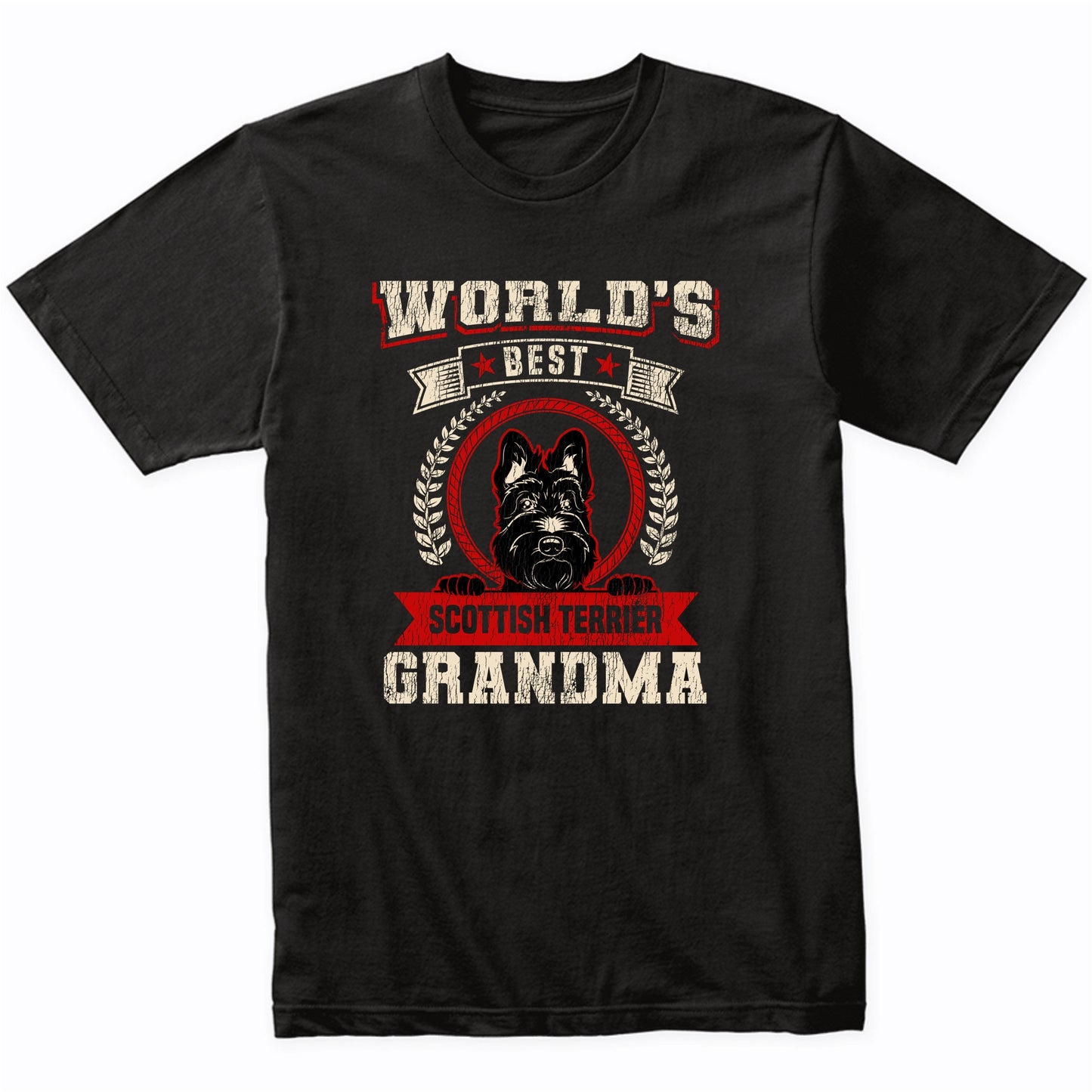 World's Best Scottish Terrier Grandma Dog Breed T-Shirt