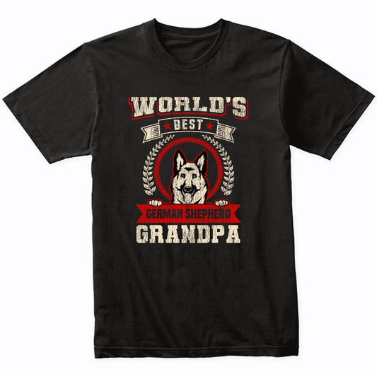 World's Best German Shepherd Grandpa Dog Breed T-Shirt