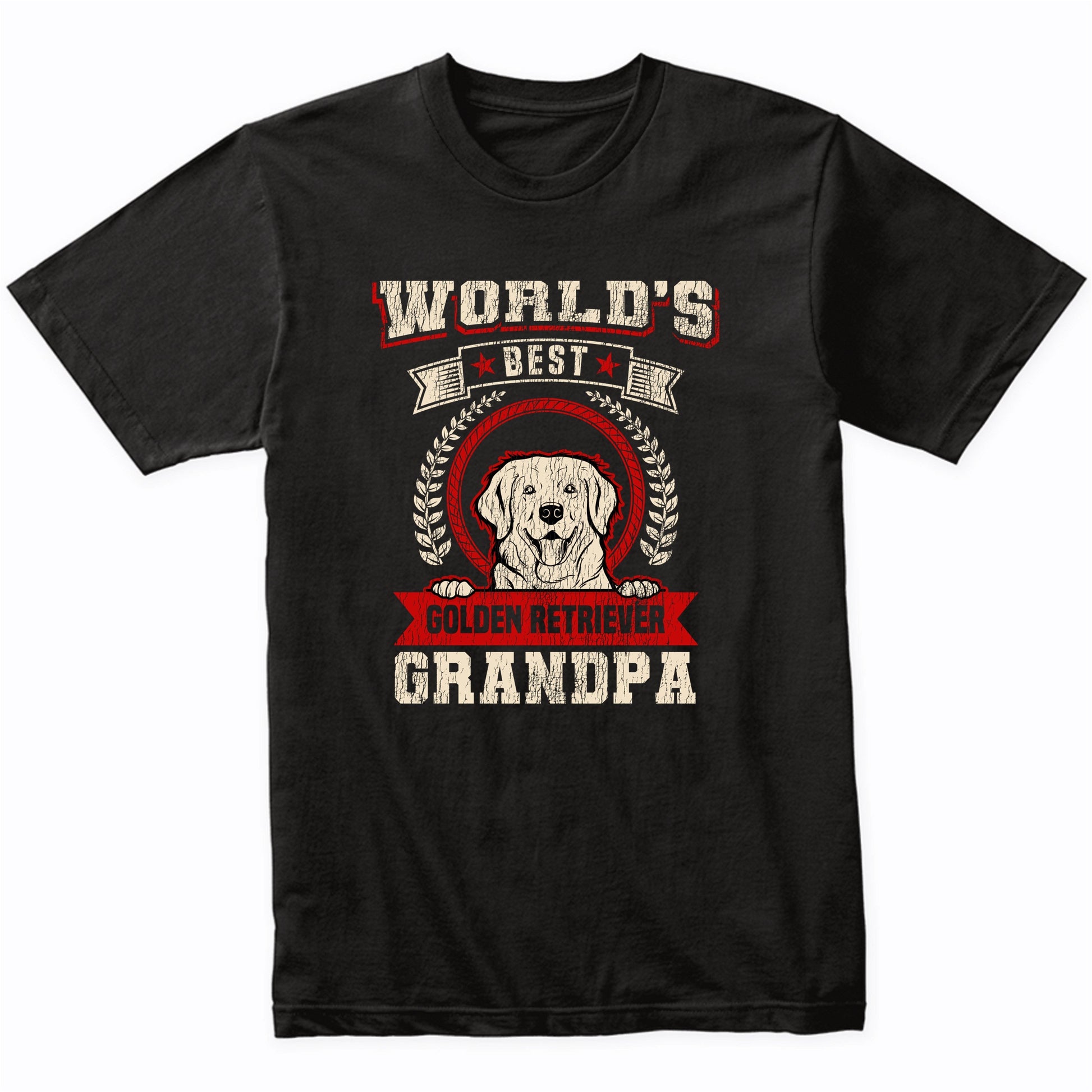 World's Best Golden Retriever Grandpa Dog Breed T-Shirt