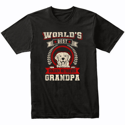 World's Best Golden Retriever Grandpa Dog Breed T-Shirt