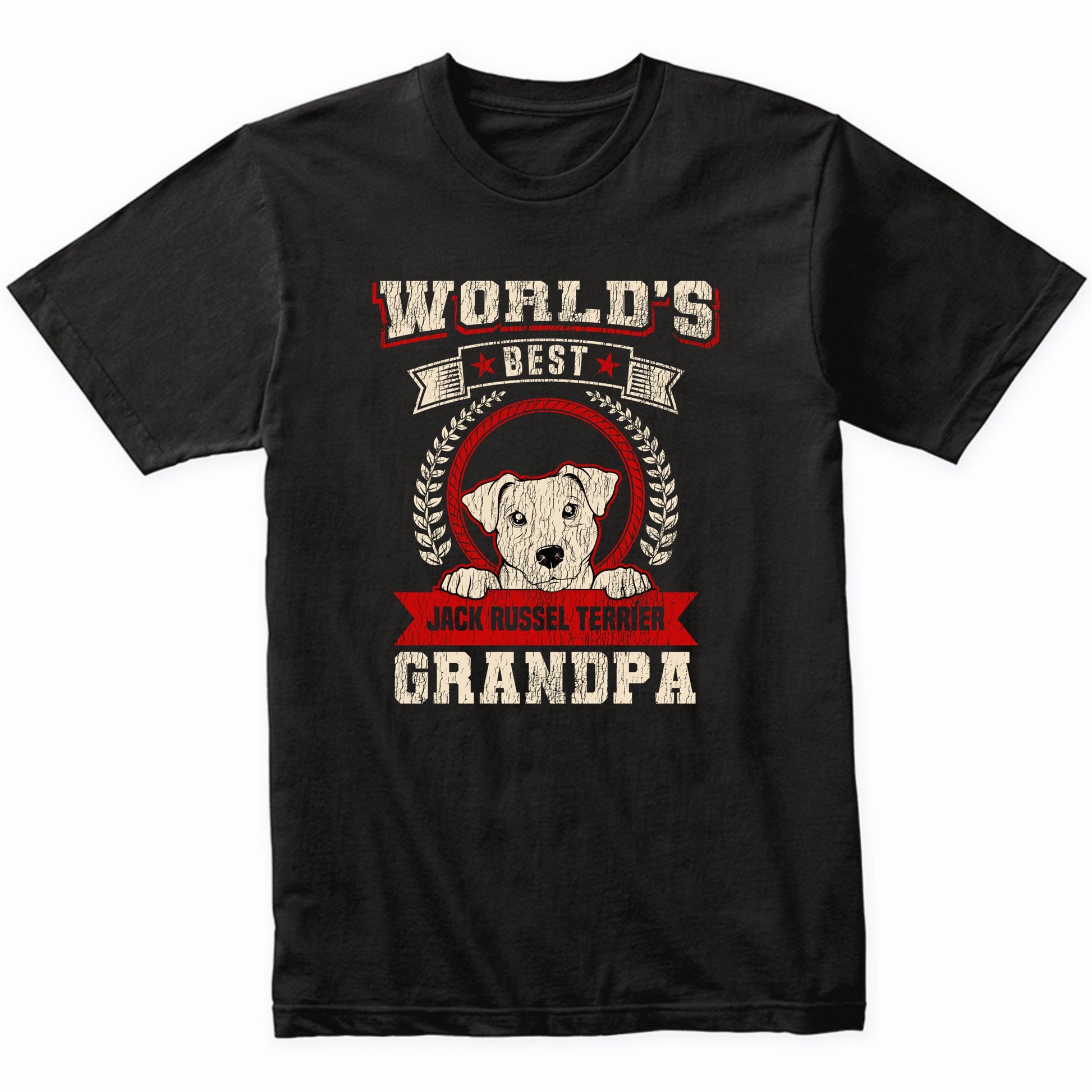 World's Best Jack Russell Terrier Grandpa Dog Breed T-Shirt