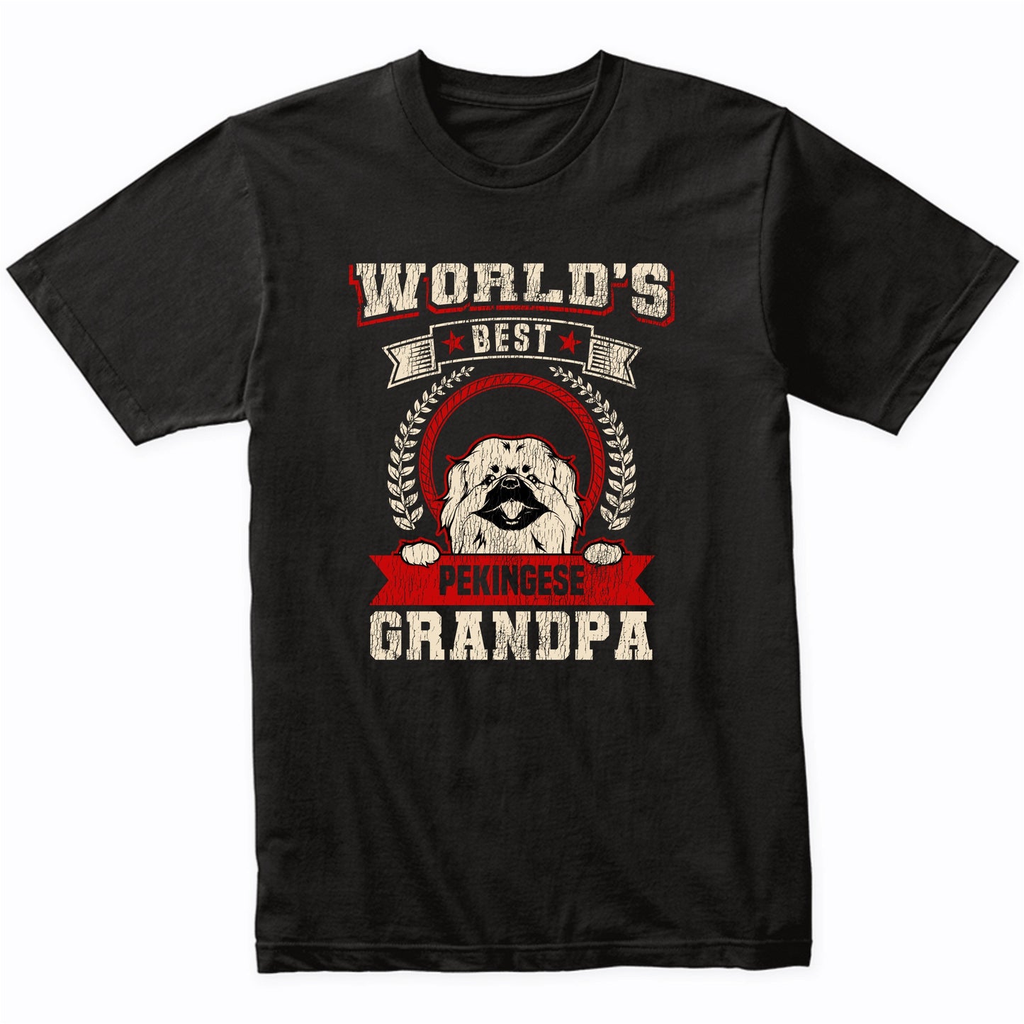 World's Best Pekingese Grandpa Dog Breed T-Shirt