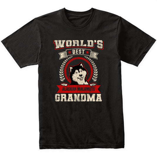 World's Best Alaskan Malamute Grandma Dog Breed T-Shirt