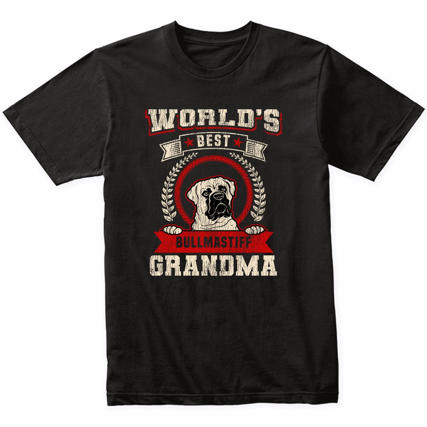 World's Best Bullmastiff Grandma Dog Breed T-Shirt