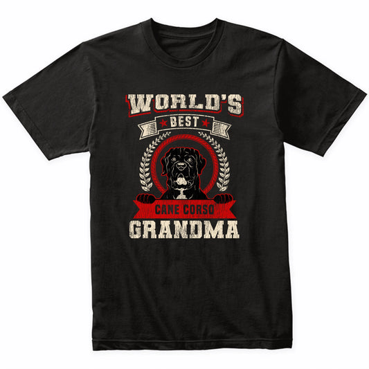 World's Best Cane Corso Grandma Dog Breed T-Shirt