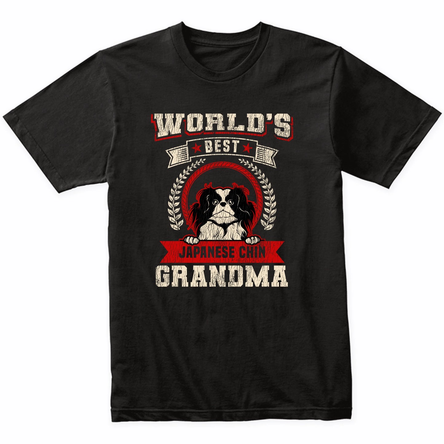 World's Best Japanese Chin Grandma Dog Breed T-Shirt
