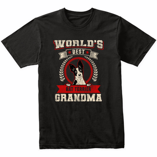 World's Best Rat Terrier Grandma Dog Breed T-Shirt