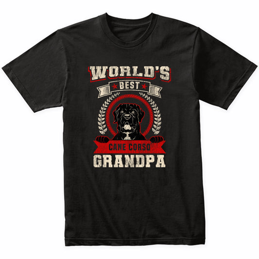 World's Best Cane Corso Grandpa Dog Breed T-Shirt