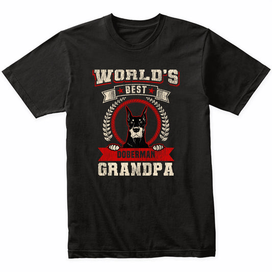 World's Best Doberman Grandpa Dog Breed T-Shirt
