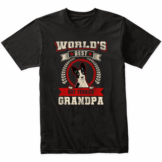 World's Best Rat Terrier Grandpa Dog Breed T-Shirt