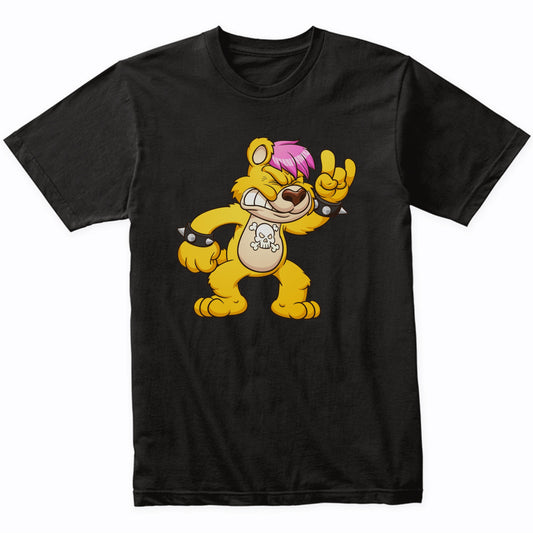 Punk Rock Music Teddy Bear Rocker Bear T-Shirt