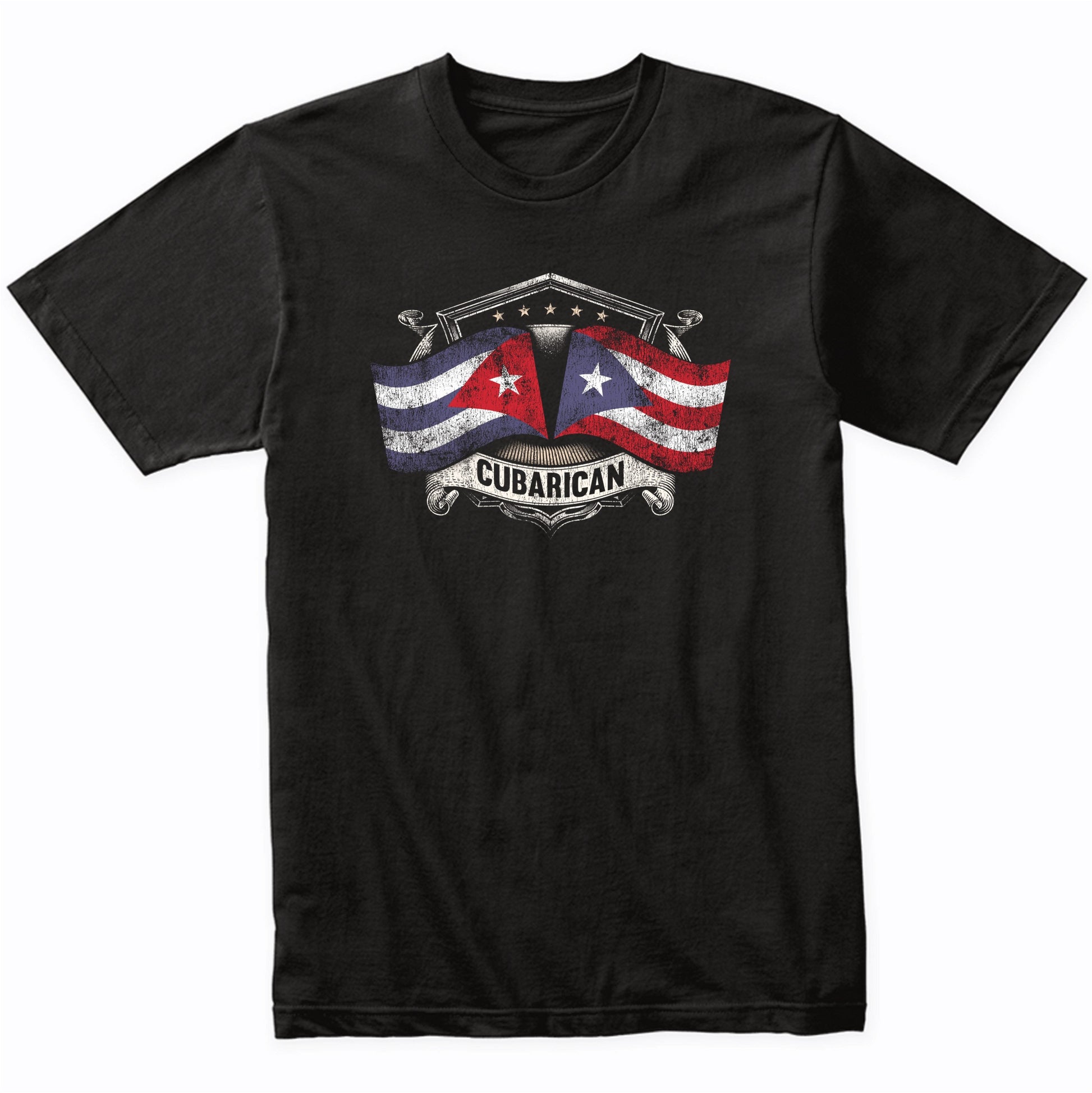 Cuba Puerto Rico Flags Cuban Puerto Rican Cubarican T-Shirt