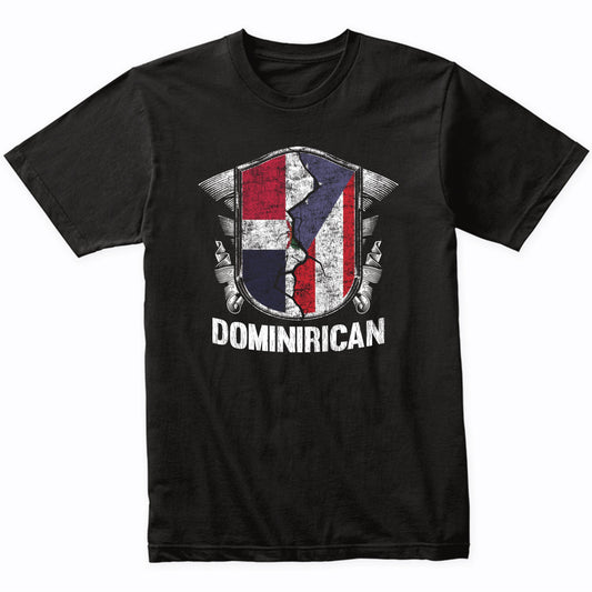 Dominirican Dominican Republic Puerto Rico Flags T-Shirt