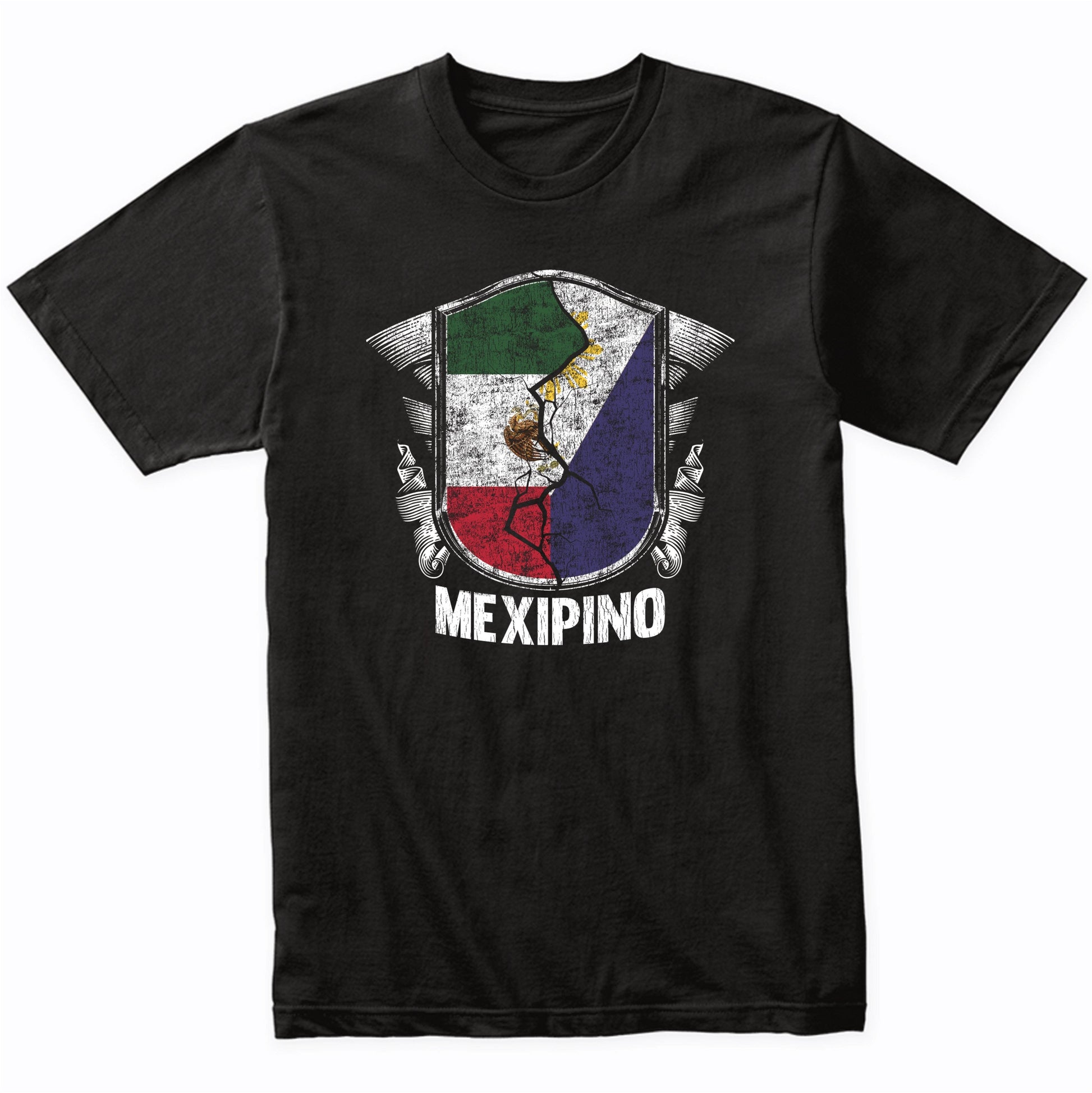 Mexipino Mexico Philippines Flag Half Mexican Half Filipino T-Shirt