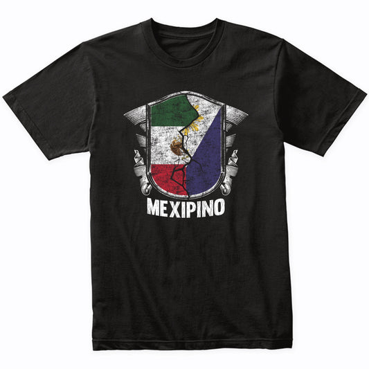 Mexipino Mexico Philippines Flag Half Mexican Half Filipino T-Shirt