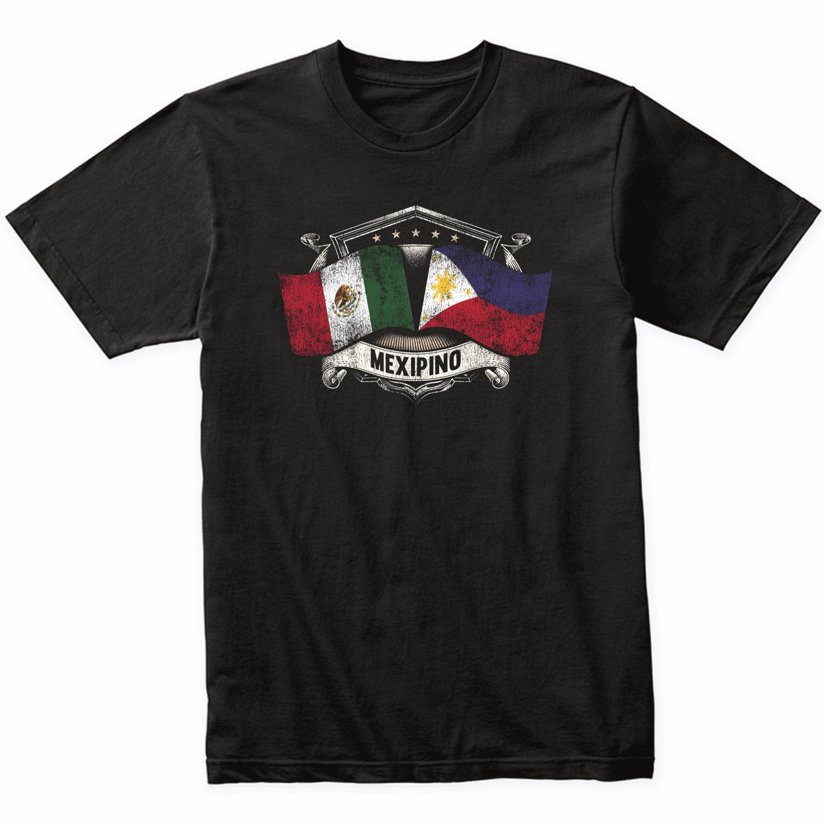 Mexico Philippines Flags Mexican Filipino Mexipino T-Shirt