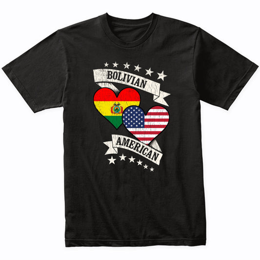 Bolivian American Heart Flags Bolivia America T-Shirt