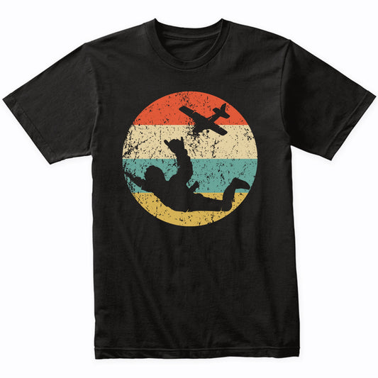 Retro Skydiver Extreme Athlete Skydiving T-Shirt