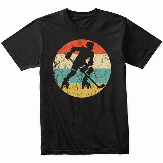 Retro Roller Hockey Player Vintage Style Roller Hockey T-Shirt