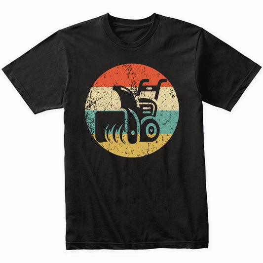 Retro Snowblower Vintage Style Snowblowing T-Shirt