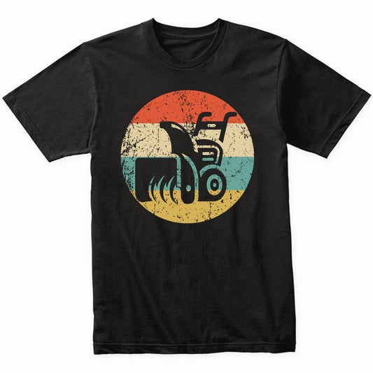 Retro Snowblower Vintage Style Snowblowing T-Shirt