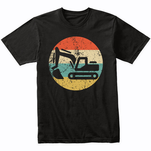 Retro Excavator Vintage Style Heavy Machinery Construction T-Shirt