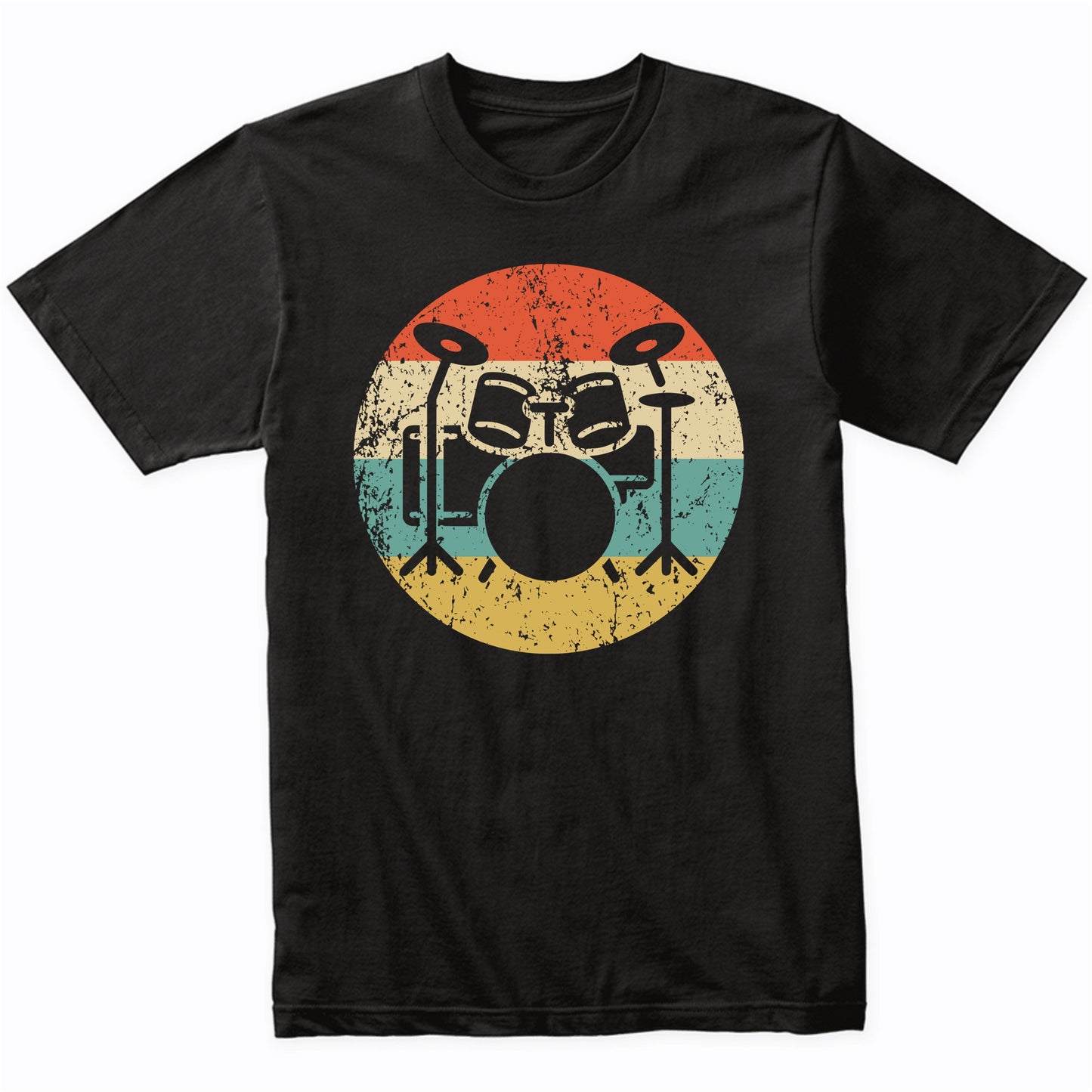 Retro Drum Set Vintage Style Drums Drummer T-Shirt