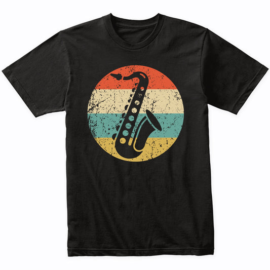 Retro Saxophone Vintage Style Musician Sax Player T-Shirt