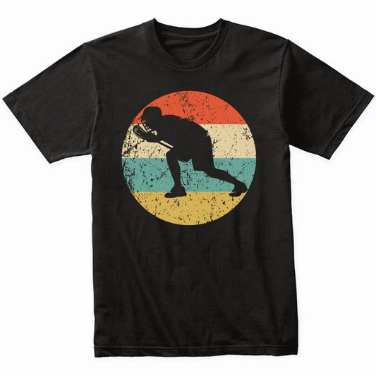 Retro Lacrosse Goalie Vintage Style Lacrosse T-Shirt