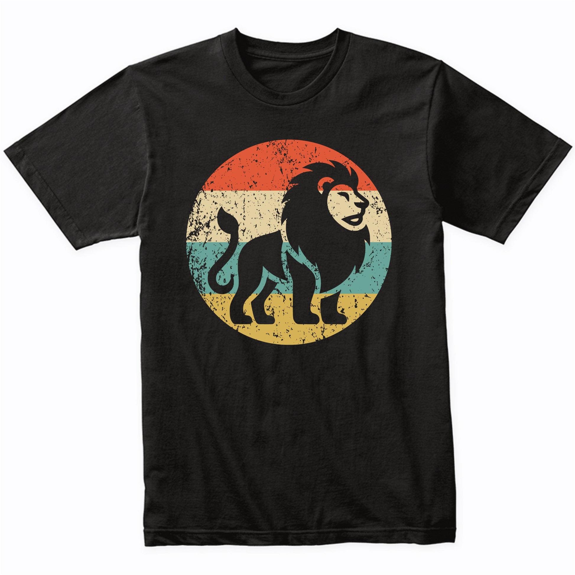 Retro Lion Vintage Style Wild Animal T-Shirt