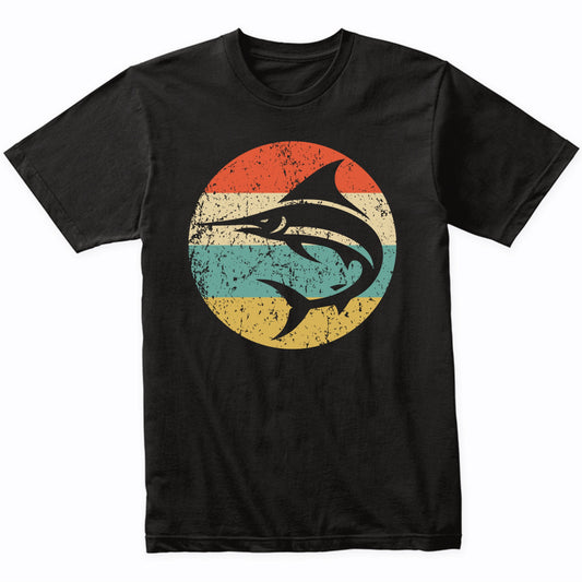 Retro Marlin Swordfish Vintage Style Ocean Big Game Fishing T-Shirt