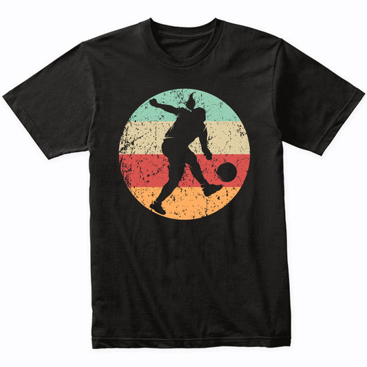 Retro Soccer Player Female Athlete Girls Sports T-Shirt