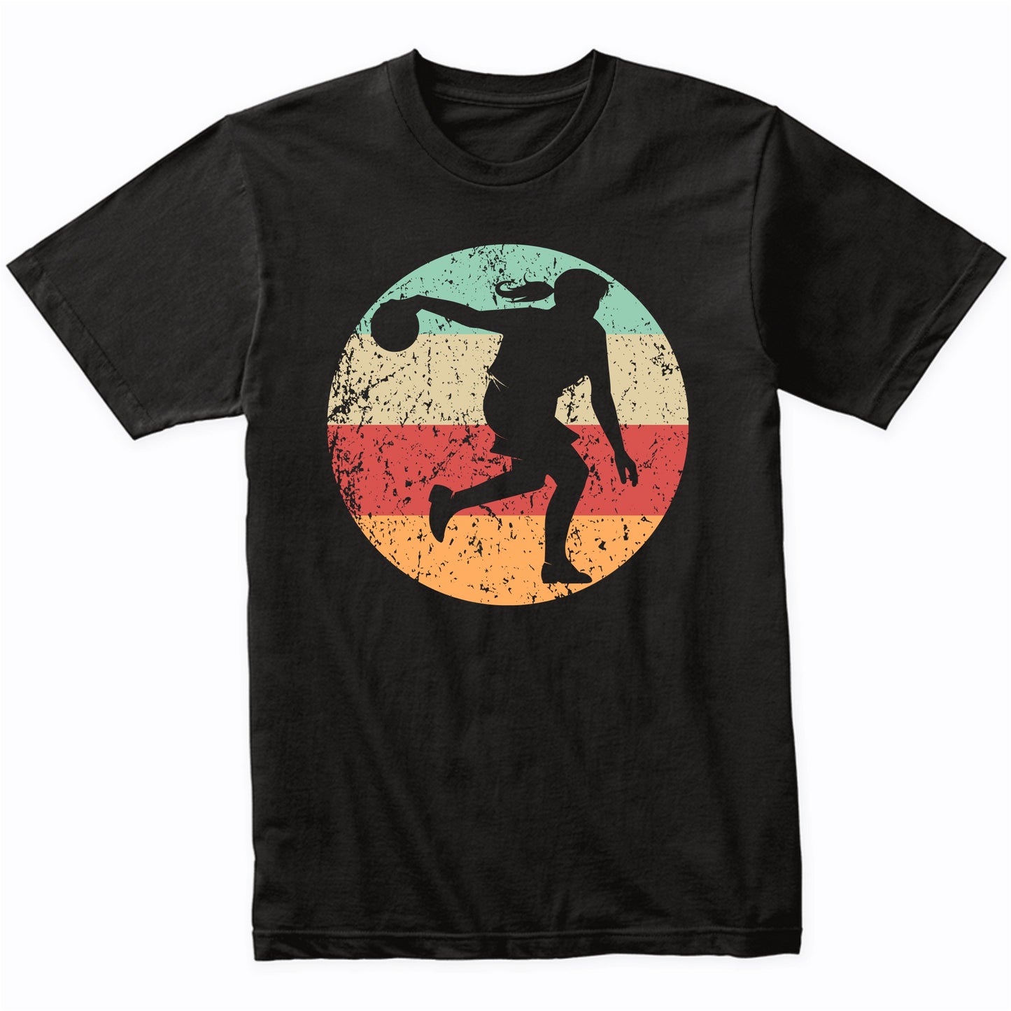 Retro Bowler Female Athlete Bowling Girls Sports T-Shirt