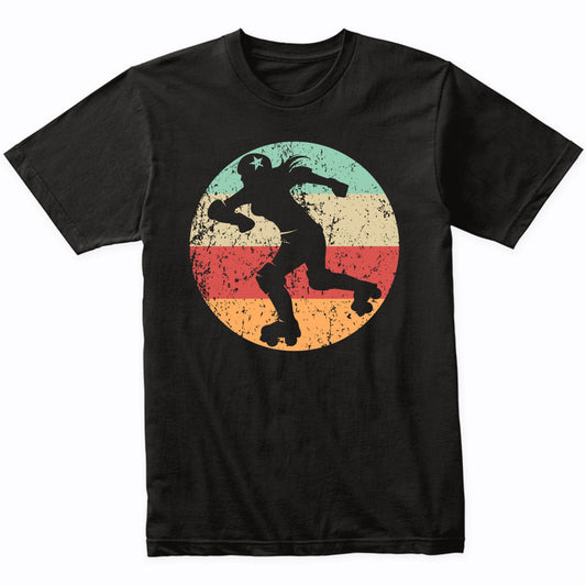 Retro Roller Derby Skater Female Athlete Girls Sports T-Shirt