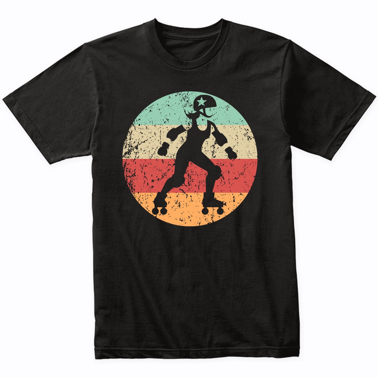 Retro Roller Derby Player Vintage Style Roller Derby T-Shirt