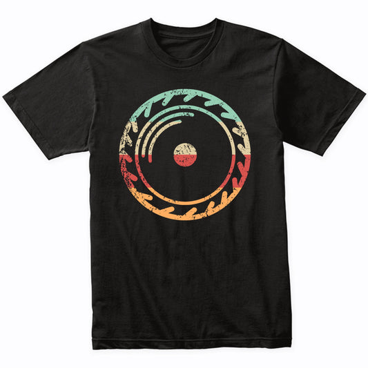 Retro Circular Saw Blade Vintage Style Carpenter T-Shirt