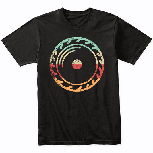 Retro Circular Saw Blade Vintage Style Carpenter T-Shirt