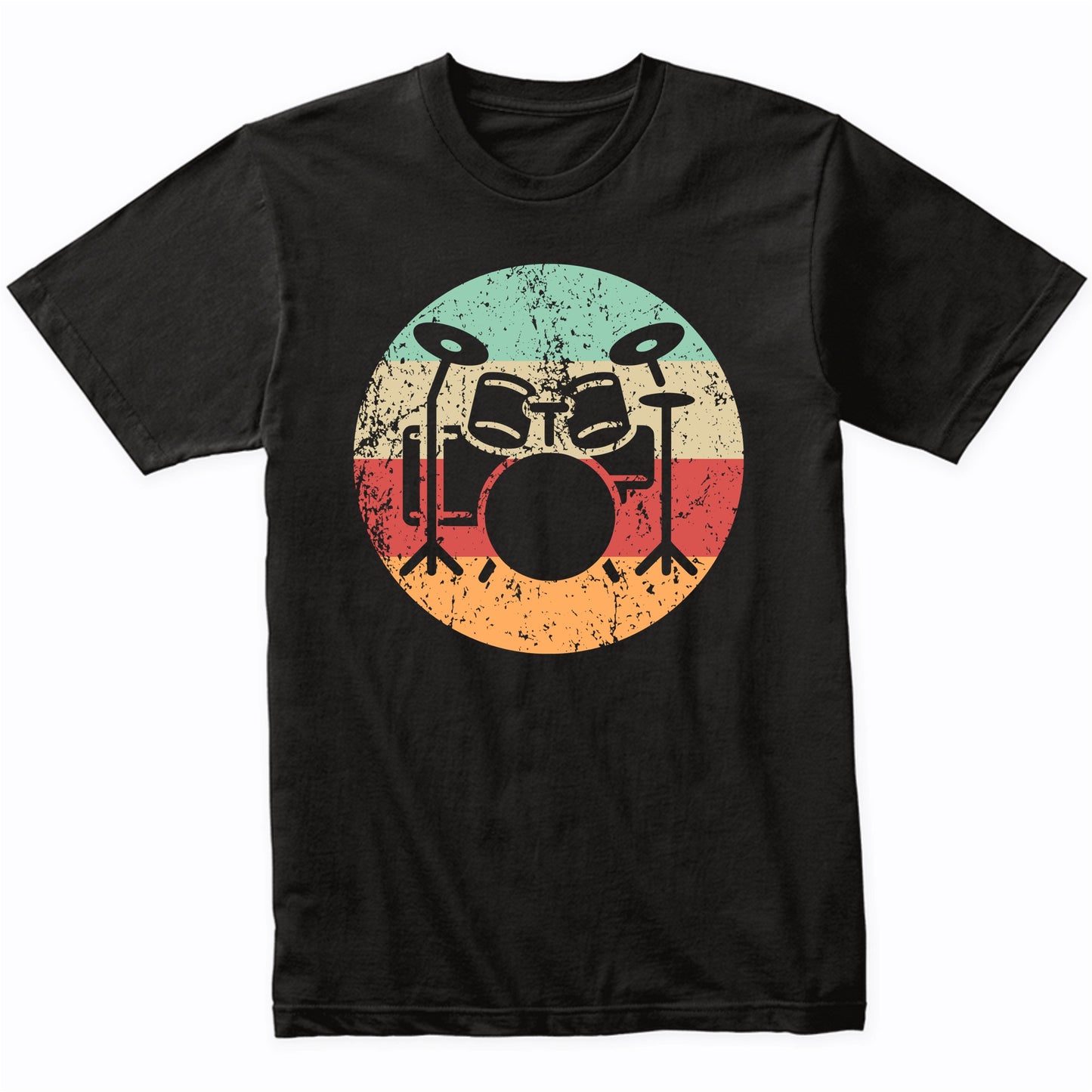 Retro Drum Set Vintage Style Drums Drummer T-Shirt