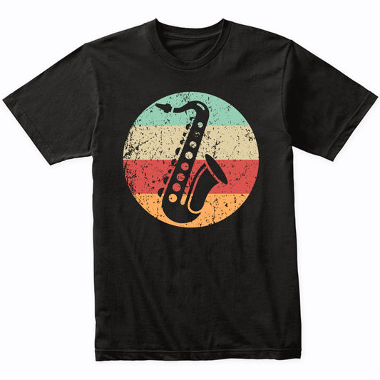 Retro Saxophone Vintage Style Musician Sax Player T-Shirt