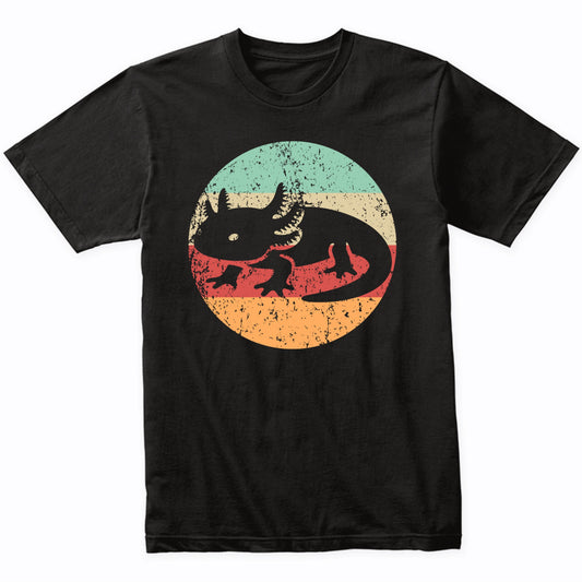 Retro Axolotl Salamander Vintage Style Cute Animal T-Shirt