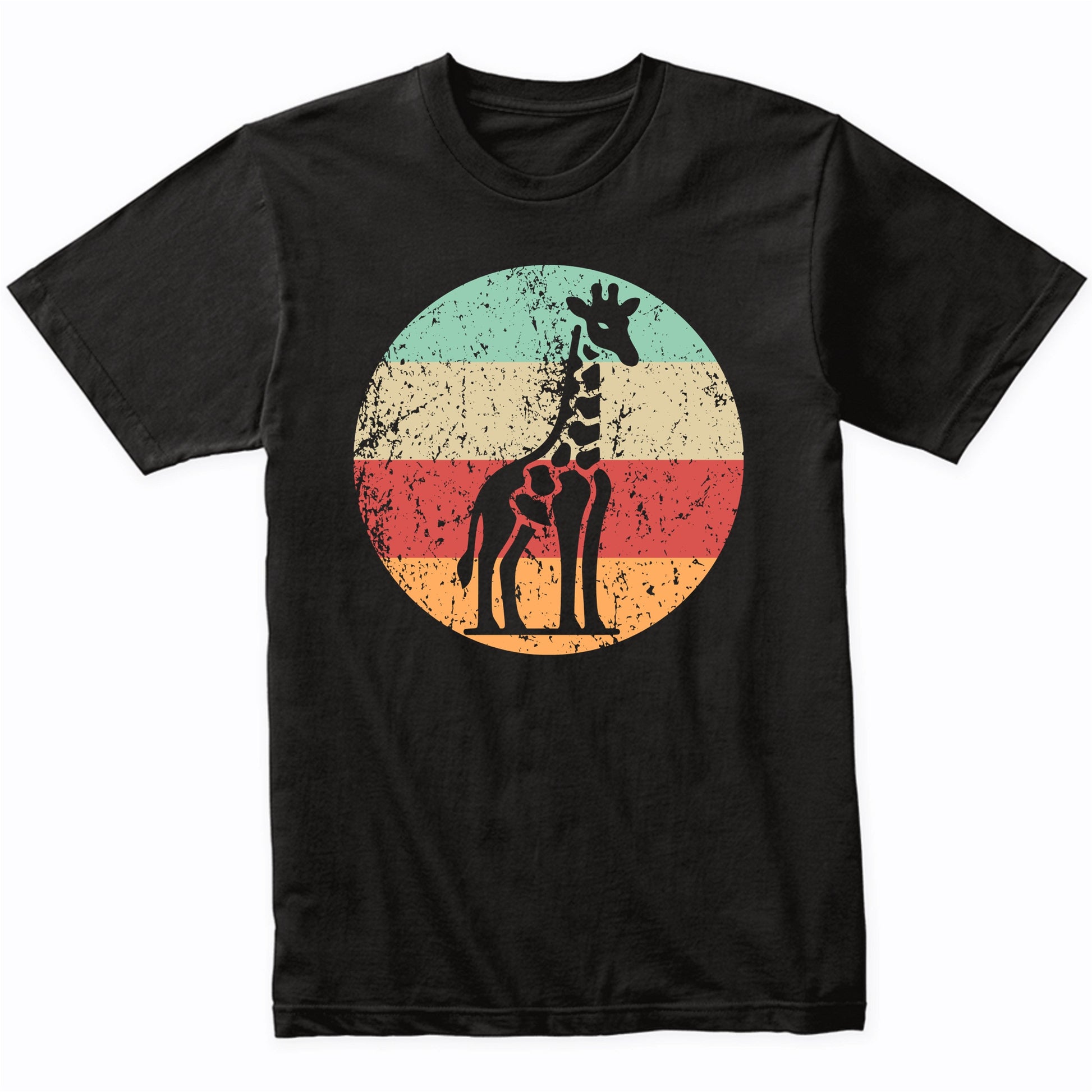 Retro Giraffe Vintage Style Wild Animal T-Shirt