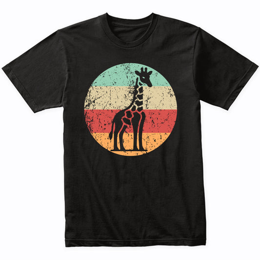 Retro Giraffe Vintage Style Wild Animal T-Shirt