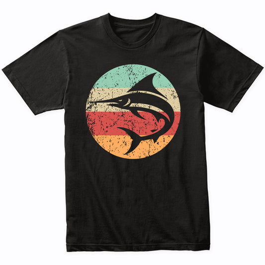 Retro Marlin Swordfish Vintage Style Ocean Big Game Fishing T-Shirt