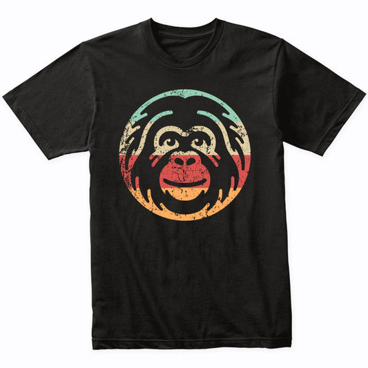 Retro Orangutan Face Ape Vintage Style Wild Animal T-Shirt
