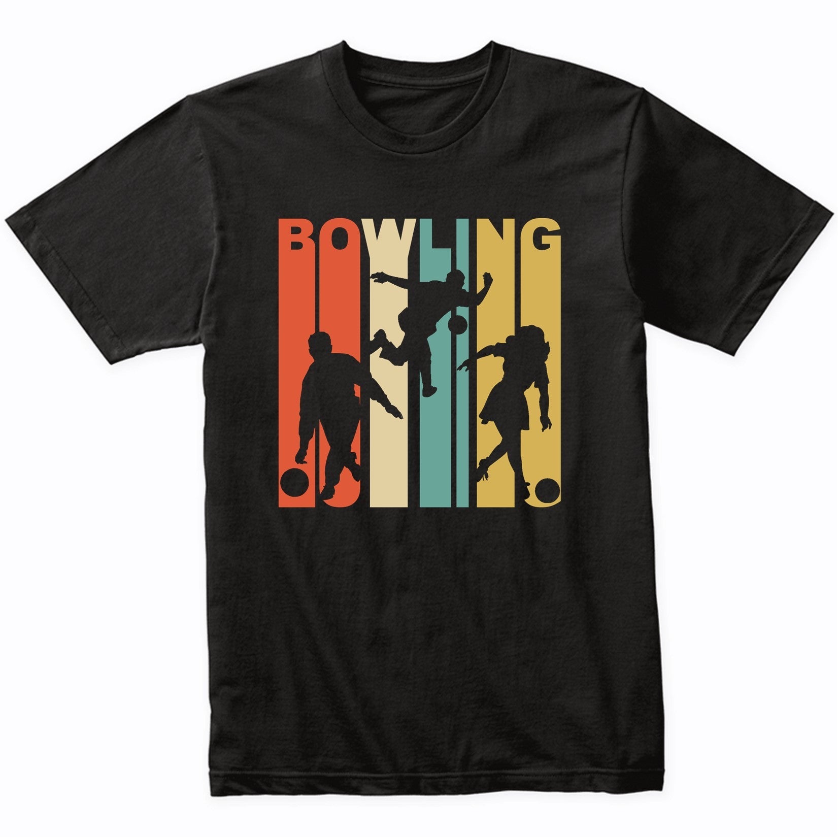 Vintage Retro 1970's Style Bowling T-Shirt