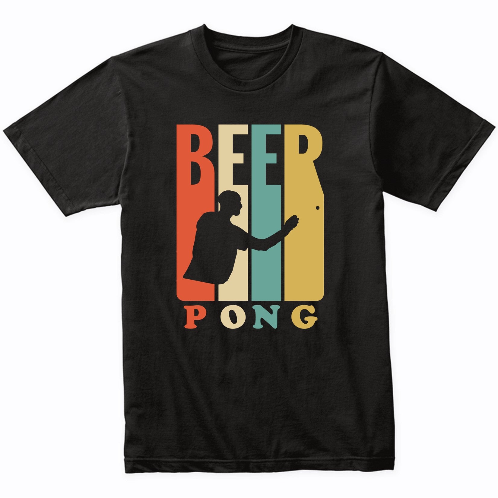 Vintage Retro 1970's Style Beer Pong T-Shirt