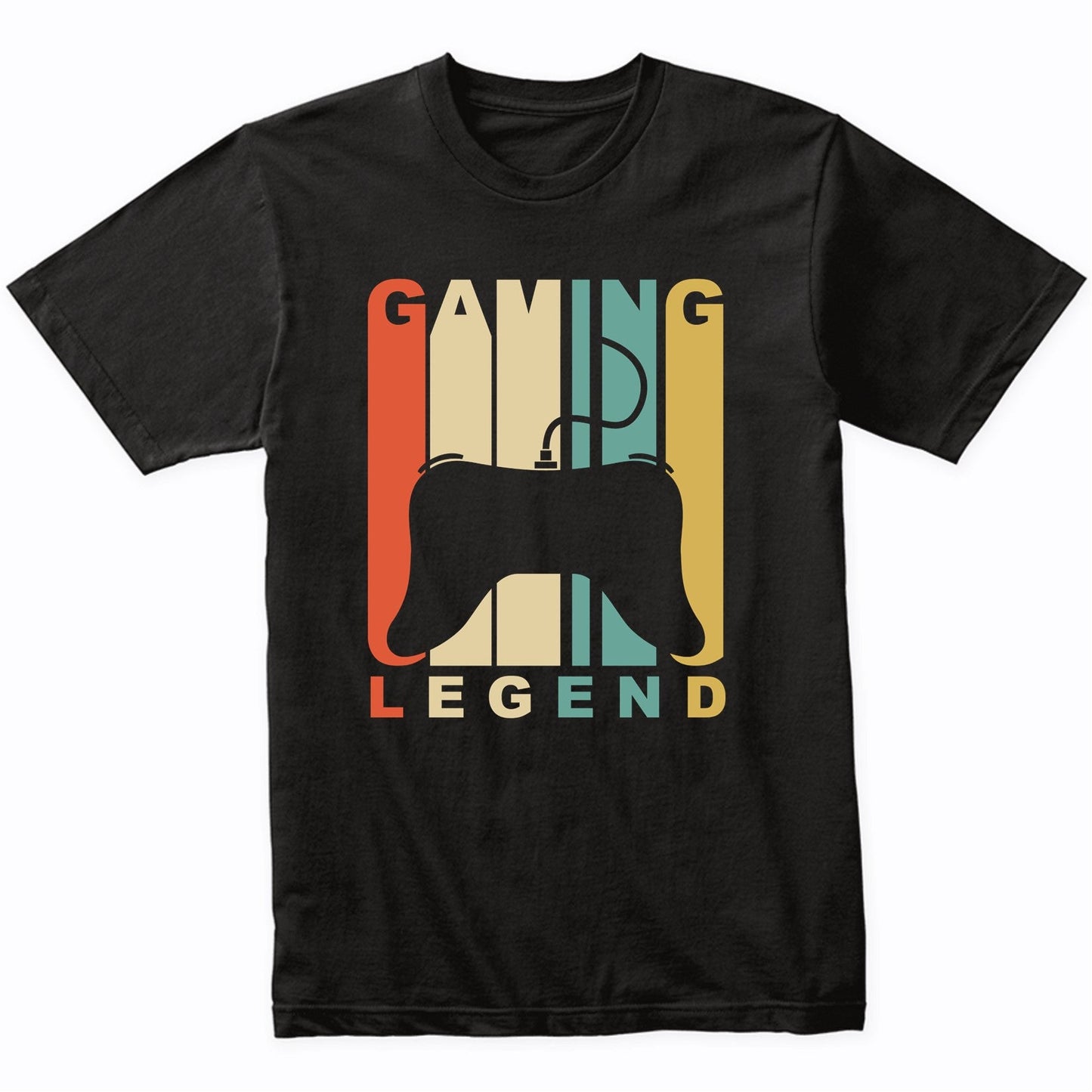 Vintage 1970's Style Gaming Legend Retro Gamer T-Shirt