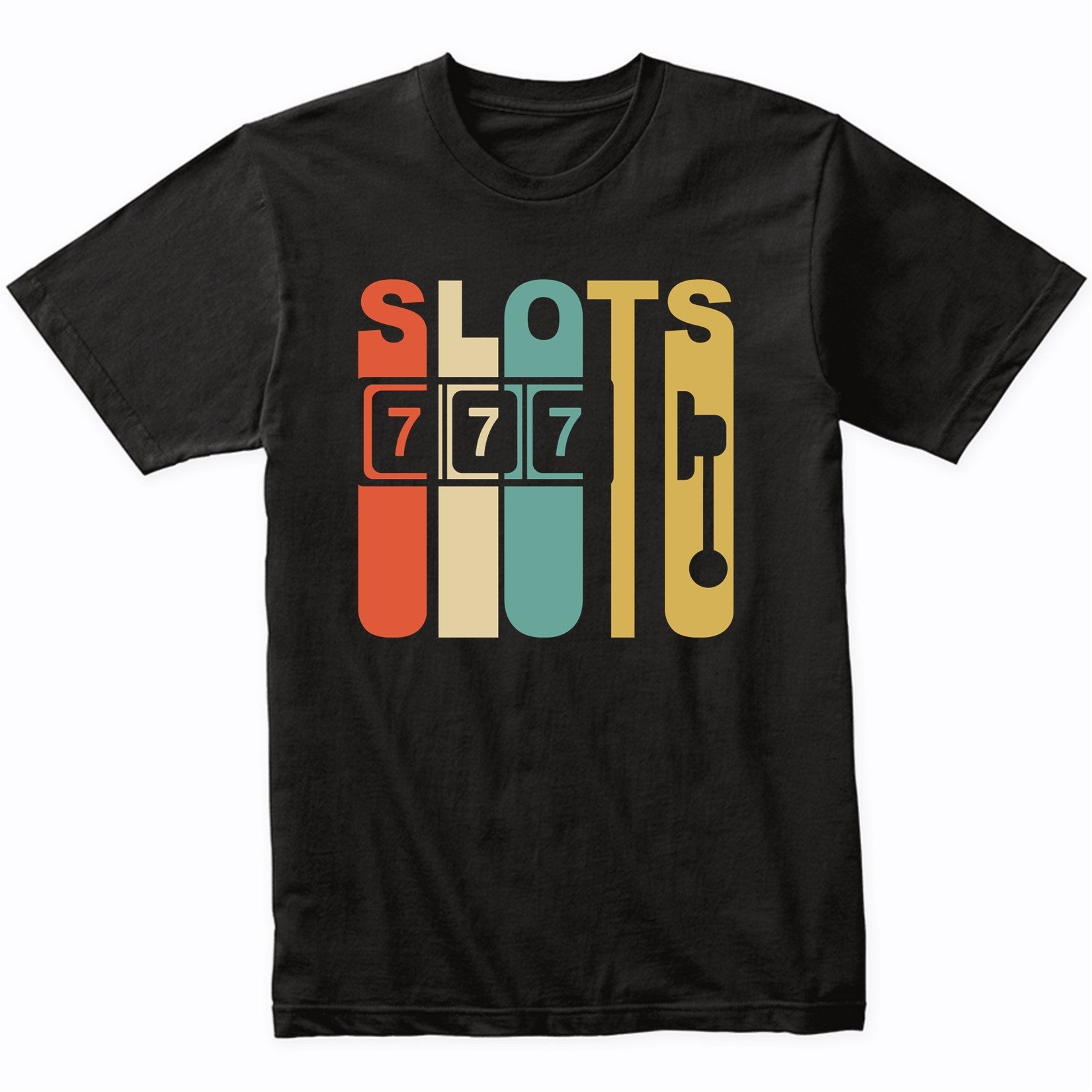 Retro 1970's Style Slot Machine Slots Gambling T-Shirt