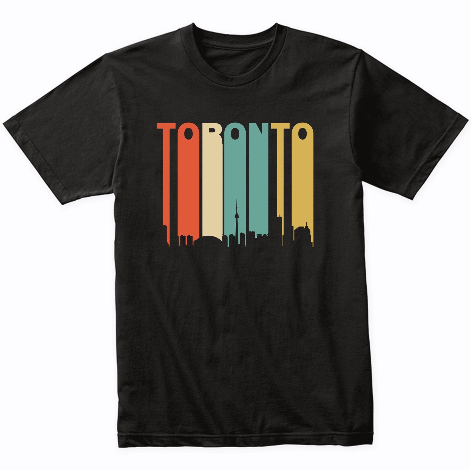Retro 1970's Toronto Canada Cityscape Downtown Skyline Shirt