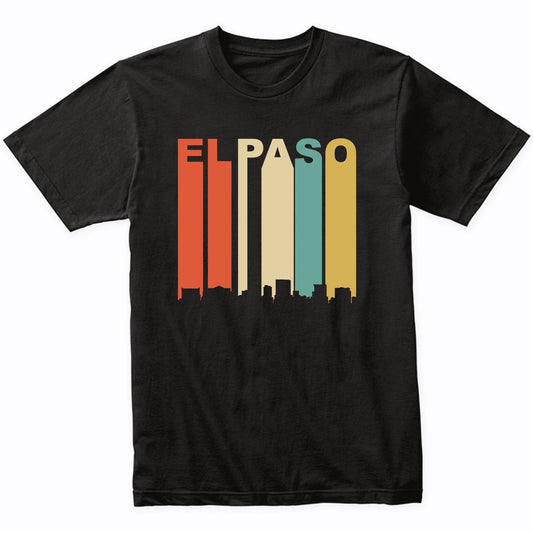 Retro 1970's El Paso Texas Cityscape Downtown Skyline Shirt